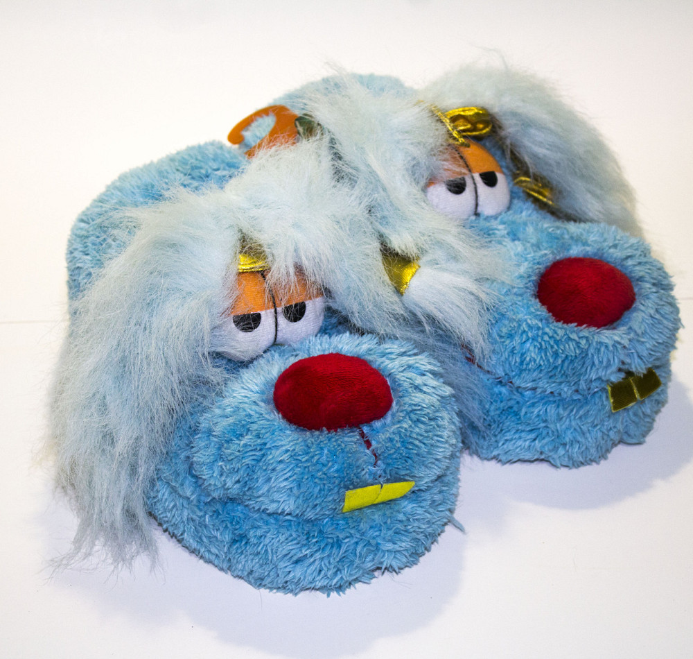 Капці-іграшки жіночі дитячі "Собачка" блакитної розміри: 40/41 Одеса - фото 3