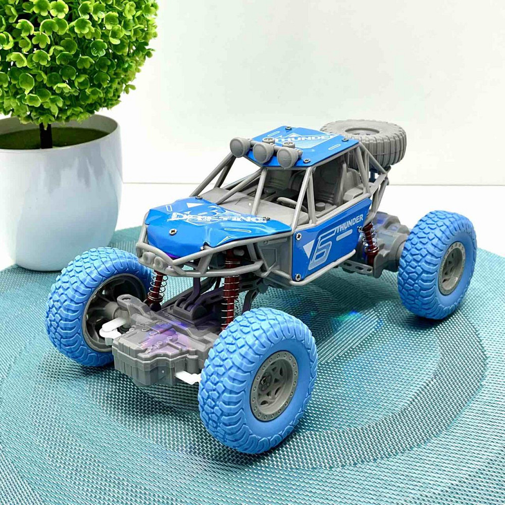 Машинка джип на радіокеруванні годинник + пульт з амортизацією 1:20 Блакитна (UD2201AS) Чернігів - фото 4