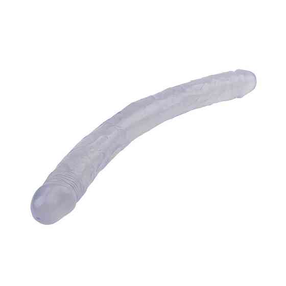 Фаллоимитатор реалистичный двухсторонний Chisa Hi-Rubber, прозрачный Sex Aura Киев