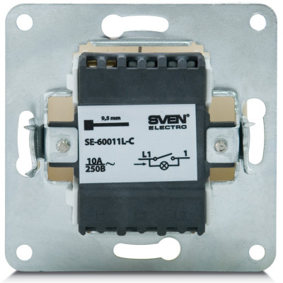 Вимикач Sven SE-60011L-C cream (7100034) Вінниця - фото 4