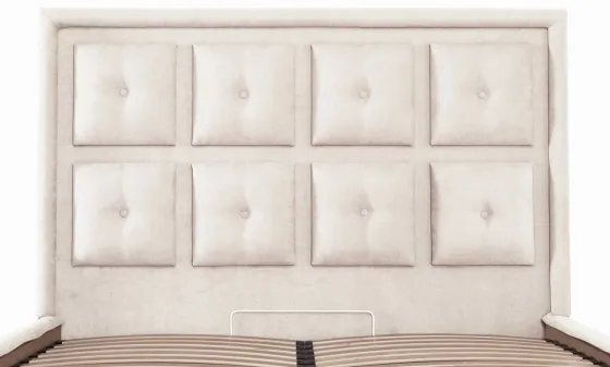 Ліжко Windsor VIP 140 х 200 см Місті Milk З додатковою металевою цільнозварною рамою Бежевий Київ