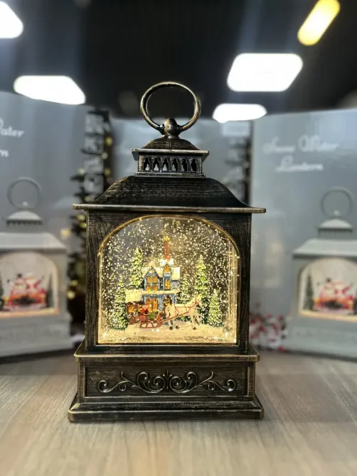 Hengda Рождественская ночь Новогодний музыкальный фонарь ночник с подсветкой Xmas 24072D Коломия - фото 7