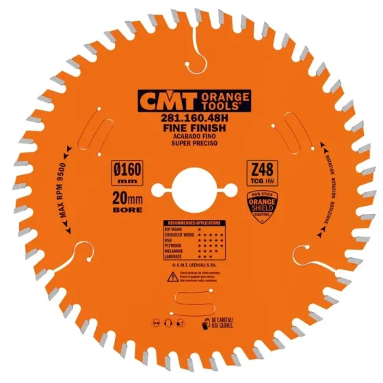 Пильний диск по ДСП та ламінату CMT 160x20x48z K2.2/1.6 (281.160.48H) Одеса