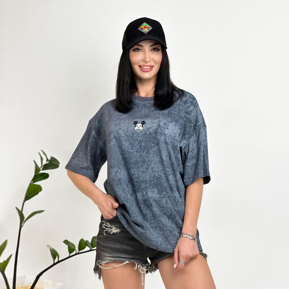 Женская футболка тай-дай с принтом 