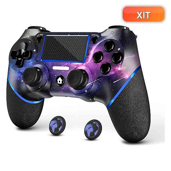 Геймпад контролер джойстик AceGamer Purple Galaxy V2 фіолетовий бездротовий для PS4 PS4 Pro PS4 Slim Windows Turbo 3.5 мм USB-C Київ