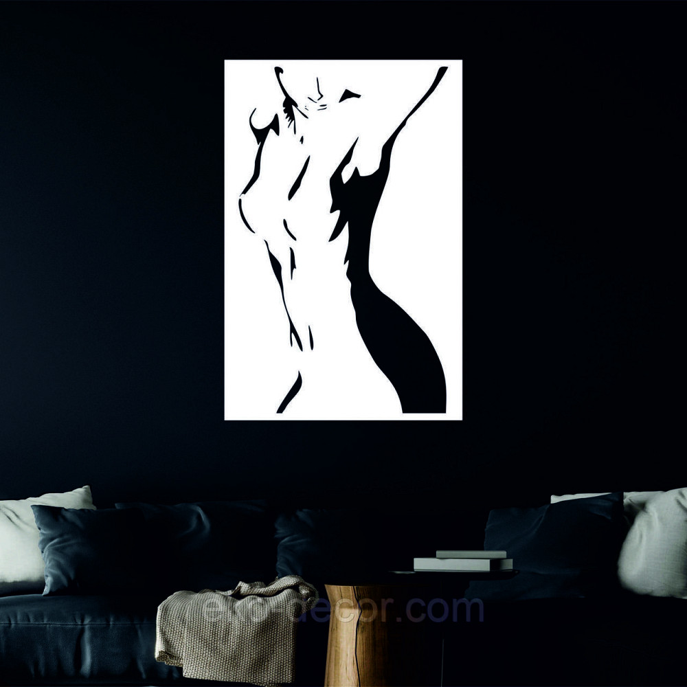 Декоративне настінне Панно «Силует жінки», Декор на стіну Київ - фото 4