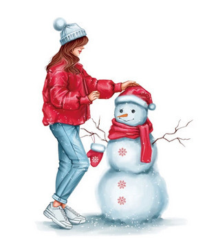 Термонаклейка для одежды Зимний принт Киев - изображение 1