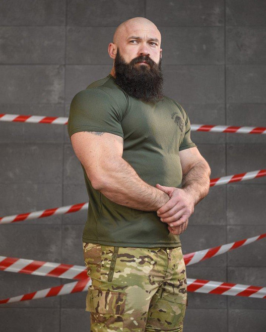 Тактична терморегулююча футболка SABUR hell олива ВТ6580 Одеса - фото 3