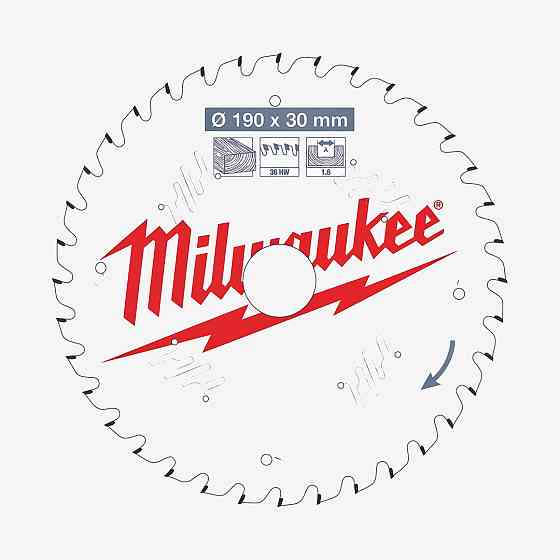 Диск пильный PFTE THIN KERF MILWAUKEE, Ø190х30х1,6мм, 36 зуб. Одеса