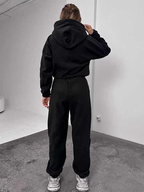 Женский теплый костюм, из флис полара L-XL, Чорний Одеса - фото 6