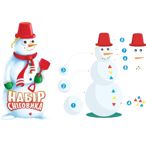 Ігровий Набір для ліпки сніговика Технок 7730 Житомир