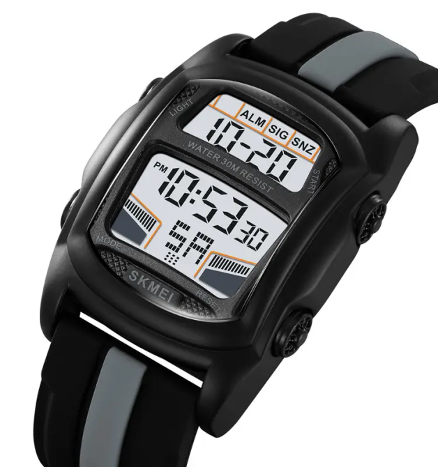 Годинник наручний чоловічий Skmei 2203 (Чорний з сірим) Київ - фото 2