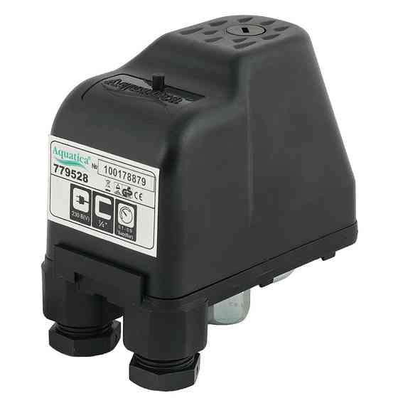 Aquatica Реле сухого хода вспомогательное 0.9-0.1 бар (гайка) AQUATICA (779528) Київ