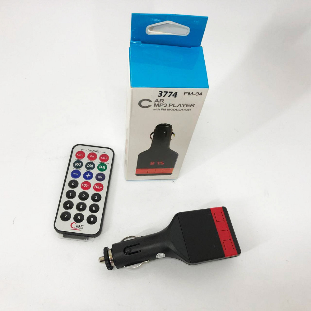 Передавач для автомобільного радіо з Bluetooth Fm-04, Mp3 для машини в прикурювач DA-96 Львів - фото 18