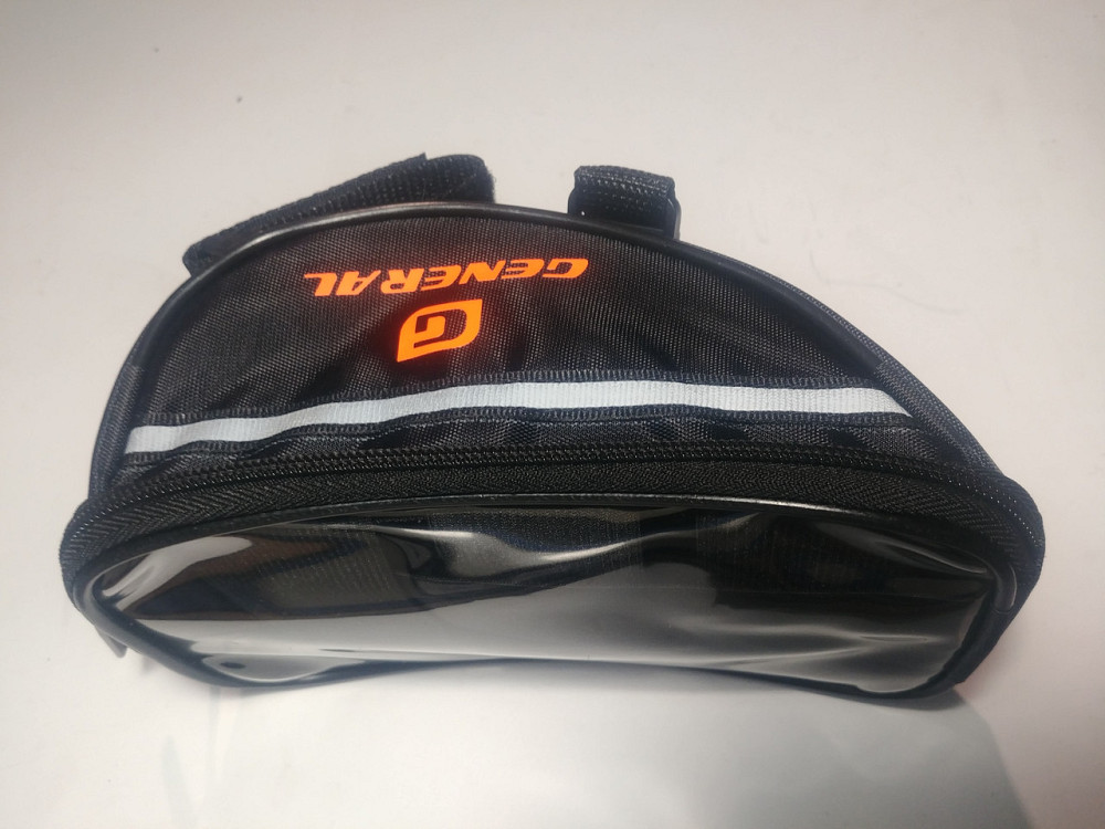 Сумка-чохол для телефону на велосипед (під винос керма, чорна під карбон) Мукачево - фото 1