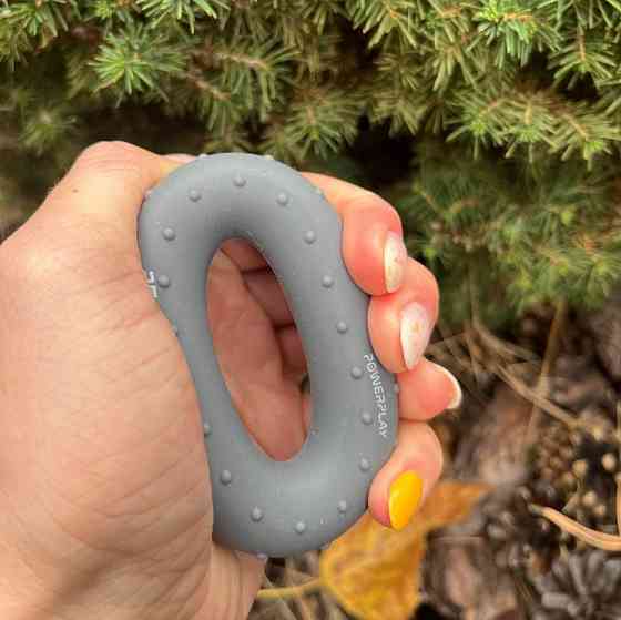 Эспандер кистевой силиконовый PowerPlay PP-4338 Hand Grip Large 25 кг. Серый Киев