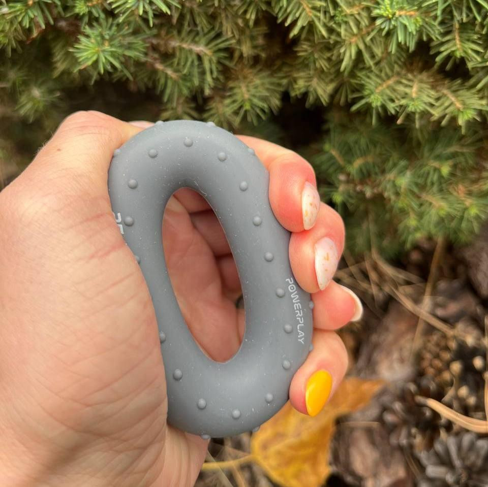 Еспандер кистьовий силіконовий PowerPlay PP-4338 Hand Grip Large 25 кг. Сірий Київ - фото 4