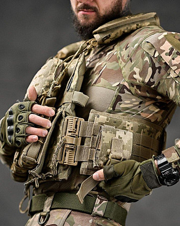 Плитоноска Single Sword 4 точки швидкого скидання пікселів ТН6600 Київ - фото 6
