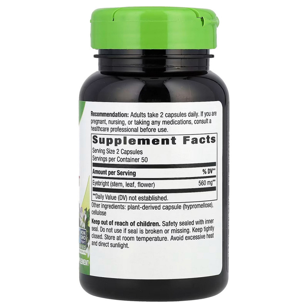 Очанка Nature's Way Eyebright 560 мг 100 веганських капсул Київ - фото 2