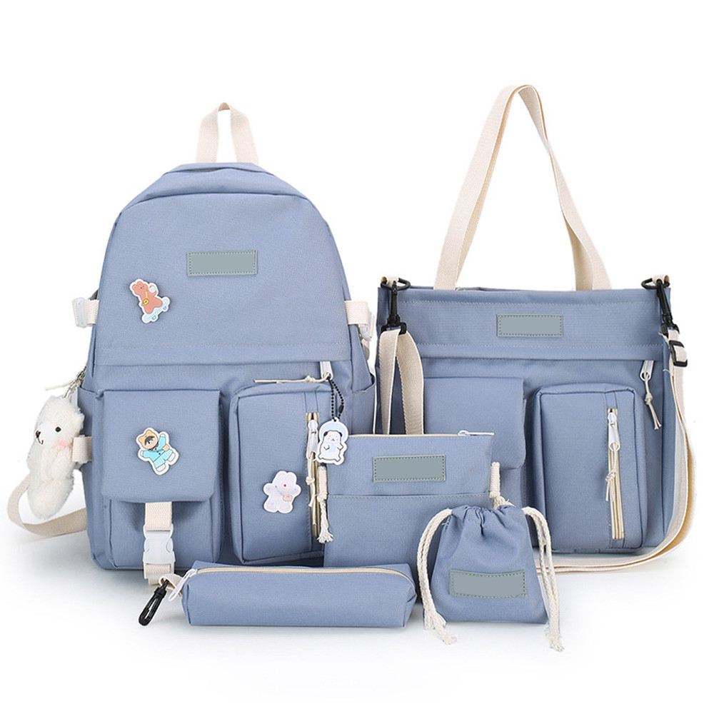 Рюкзак с сумками 5в1, Голубой / Городской рюкзак / Рюкзак подростковый / Детский рюкзак / Портфель Киев - изображение 3