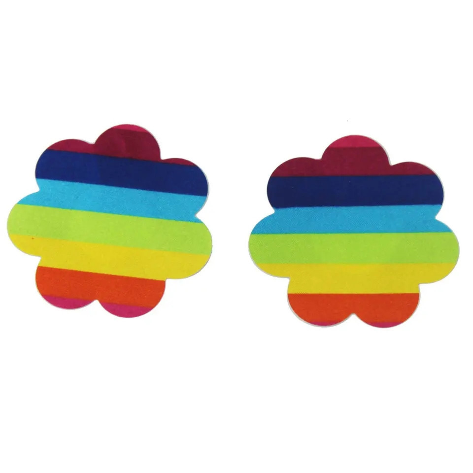 Наклейки на груди Ромашки 75 мм різнобарвний Київ - фото 2