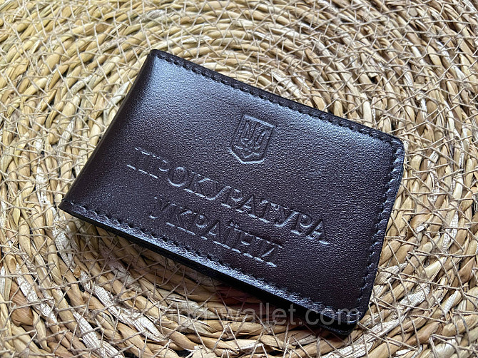 Обложка Прокуратура Украины коричневого цвета из натуральной кожи PS Киев - изображение 4
