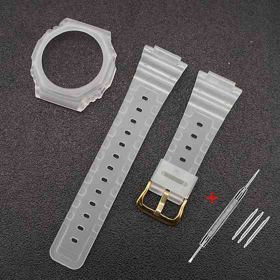 Ремешок + безель (рант) для Casio G-Shock GA-2100 Transl GD SBR Київ