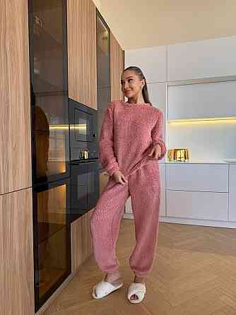 Женская махровая пижама Teddy Пудровый 48/52 Харьков