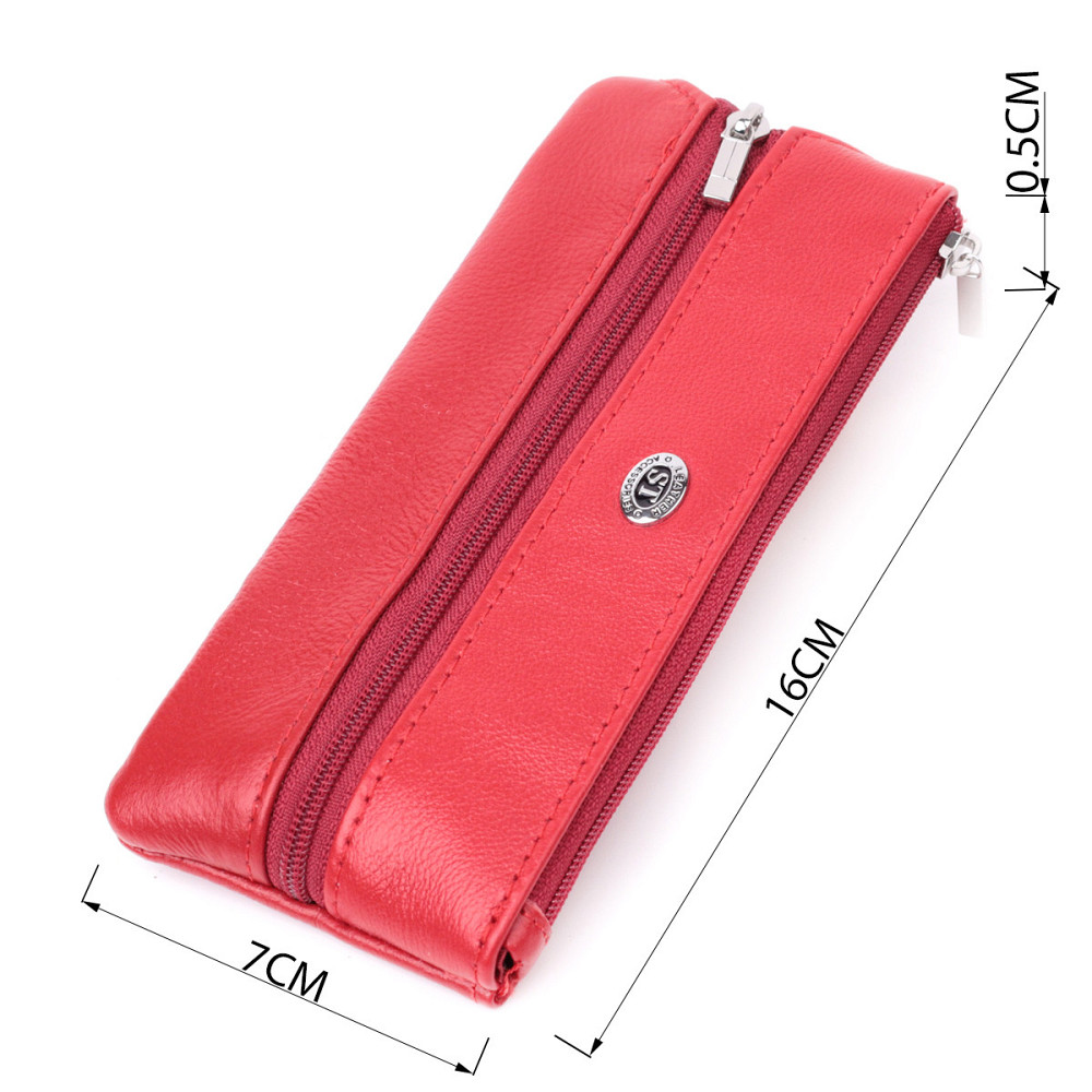 Оригинальная ключница из натуральной кожи ST Leather 22509 Красный Киев - изображение 3