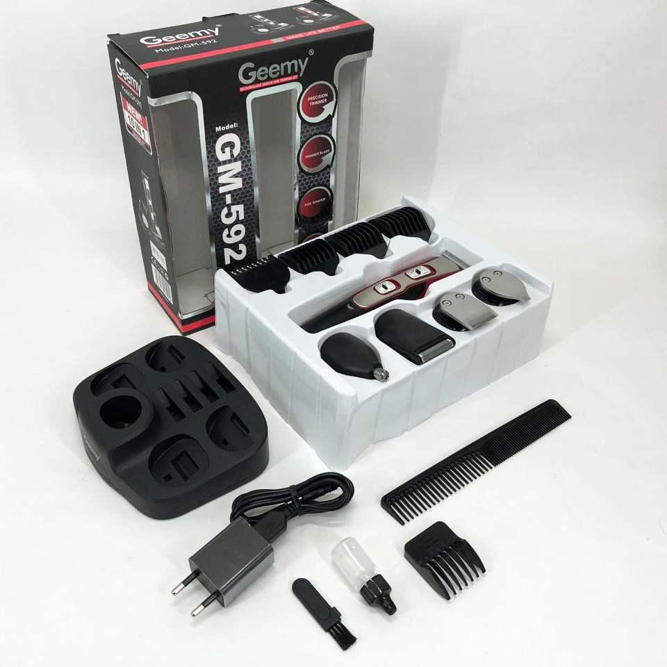 Машинка для стрижки волосся професійна GEMEI GM-592, Машинка для стрижки на акумуляторі EK-41 Львів - фото 7