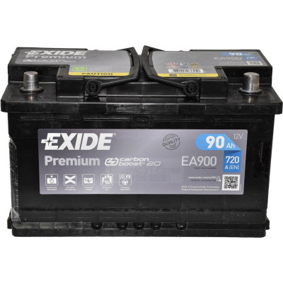 Акумулятор автомобільний EXIDE PREMIUM 90Ah Ев (-/+) 720EN (EA900) Вінниця - фото 1