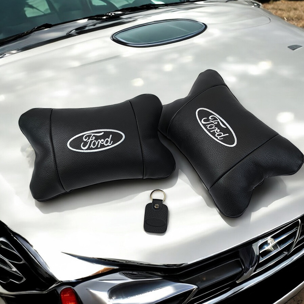 Декоративные подушки с логотипом Ford, Подушка для поддержки головы в машине, Авто подушки в машину PL-59 Львов - изображение 9