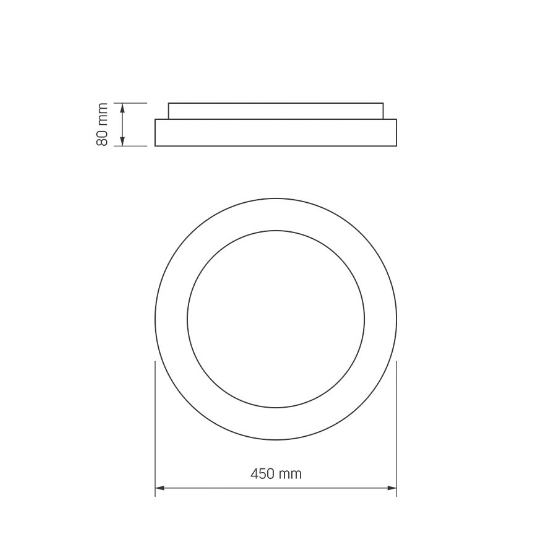 LED Світильник настінно-стельовий 72W 2700-6000К 220V кільцевий VLE-ERC-72W Videx Житомир - изображение 5