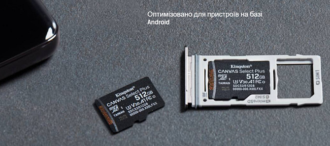 Картка пам'яті Kingston Canvas Select Plus microSDXC+SD-адаптер SDCS2/256GB (256GB, Class10, UHS-I, 100/85мБ/с) Николаев - изображение 4