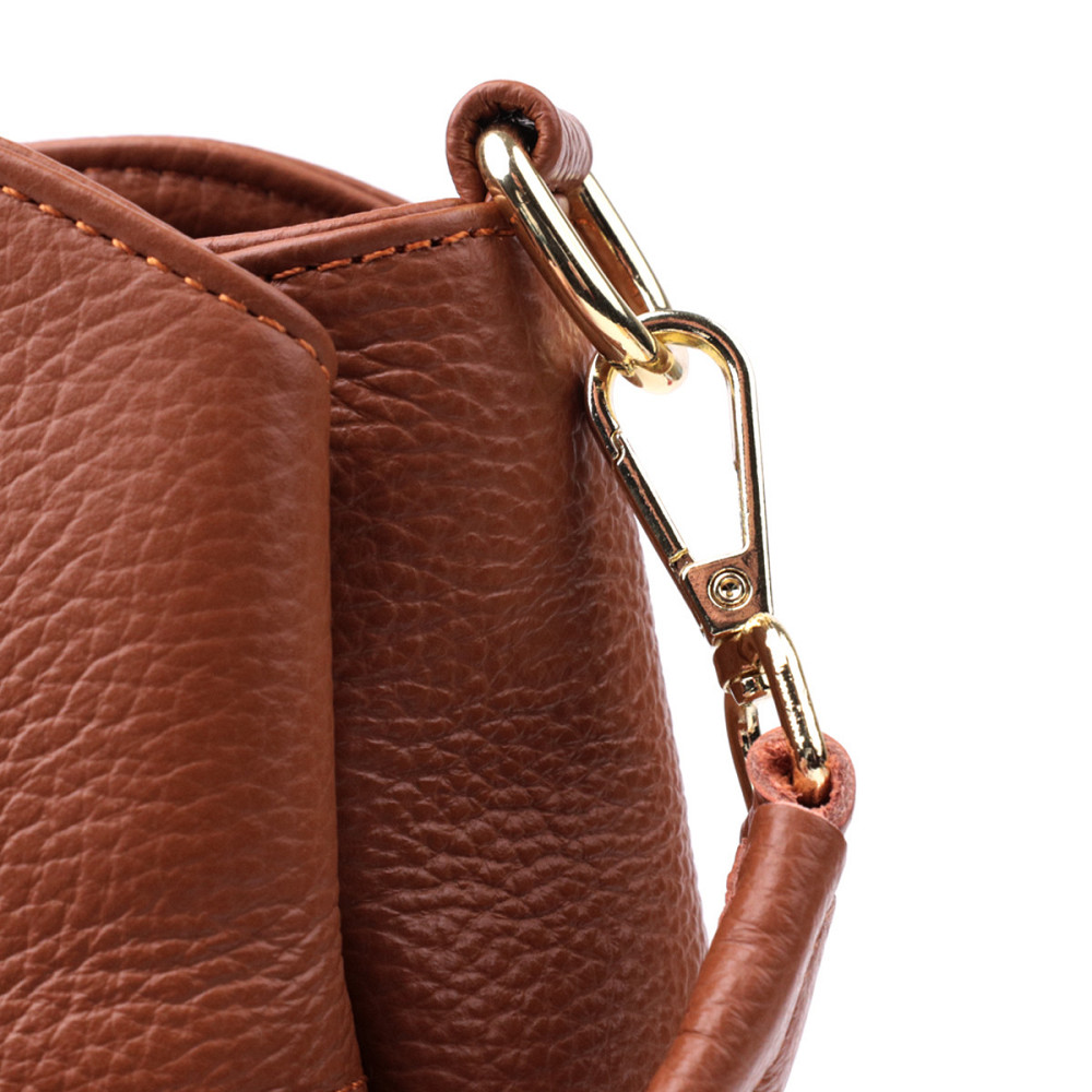 Замечательная женская сумка с твердым дном из натуральной кожи Vintage sale_15108 Рыжий Киев - изображение 6