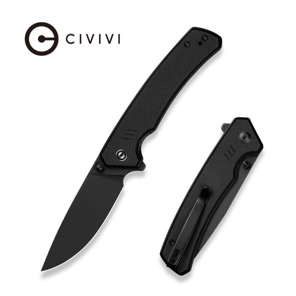 Ніж складаний туристичний Civivi Merit, (8.3 см) 14C28N / G10 чорний Київ - фото 10