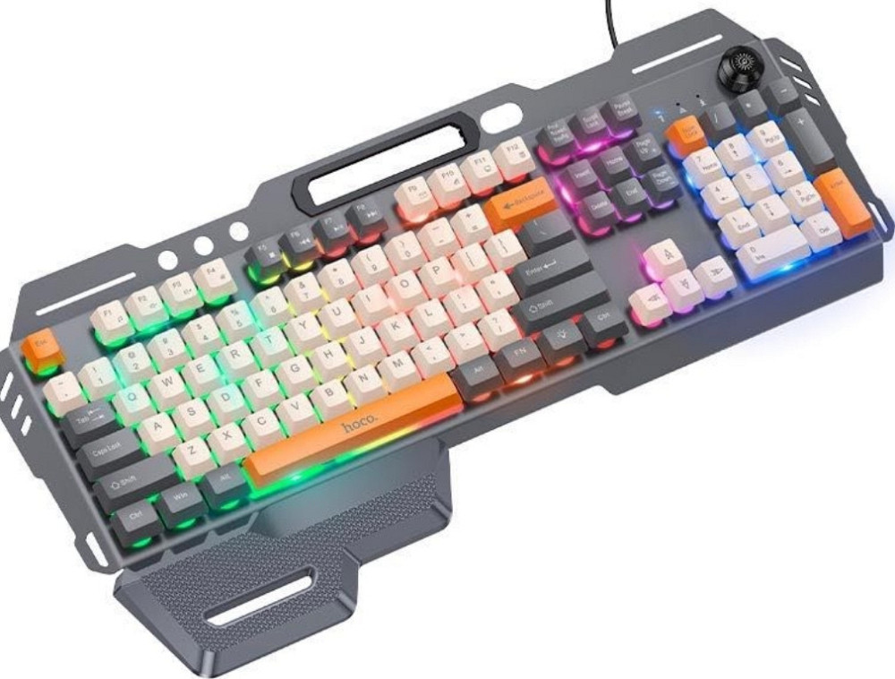 Игровая клавиатура HOCO DI98 RGB 104 клавиши металлическая. Харьков - изображение 4