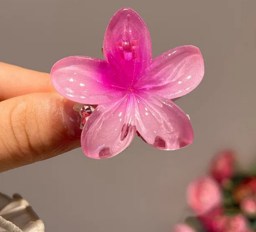 Комплект заколок квітка 3 шт. (рожеві) Сміла - фото 4