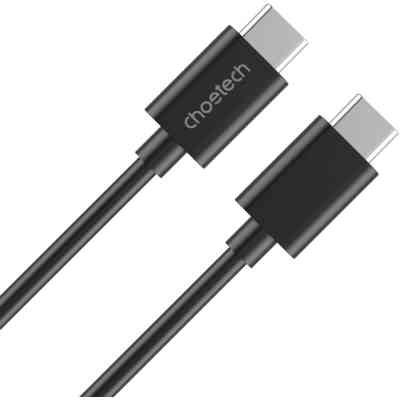 Дата кабель USB-C to USB-C 1.0m 3A black Choetech (CC0002-V2) Вінниця