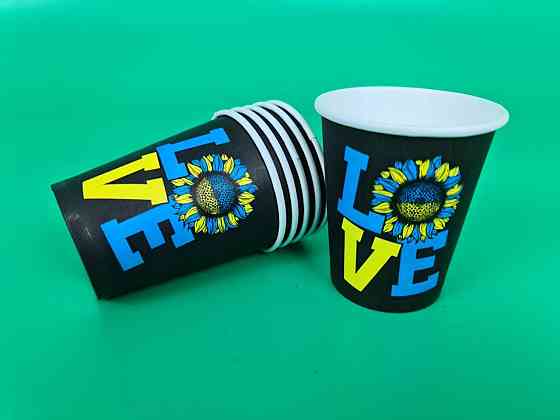 Стаканчики для кави 250 мл "LOVE" Маестро h9 (50 шт.) Харків