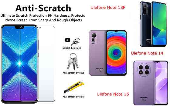 Защитное стекло NeoGlass для Ulefone Note 13P, Note 14, Note 15 – ультрапрозрачное и устойчивое Киев