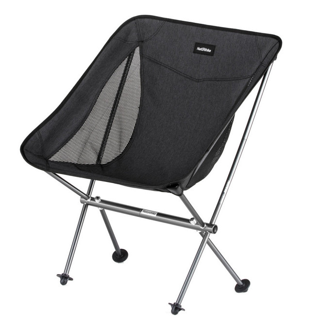 Стілець складаний Naturehike Stellaluna L04 CNK2450JJ015 алюміній розмір M (Чорний) Вінниця - фото 1