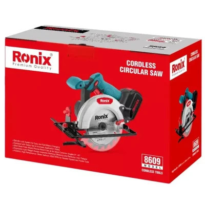 Дискова пила Ronix циркулярна 20Вт, 165мм, 4Ah x 2 (8609) Вінниця - фото 4