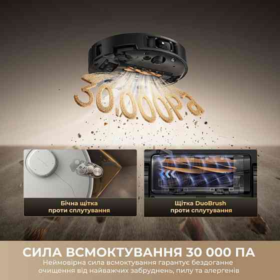 Робот-пилосос Dreame Bot Matrix 10 Pro Black (RLM61HE-Bl) ( 11106 ) Харків