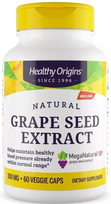 Екстракт виноградних кісточок Healthy Origins Grape Seed Extract 300 мг 60 кап Київ - фото 1
