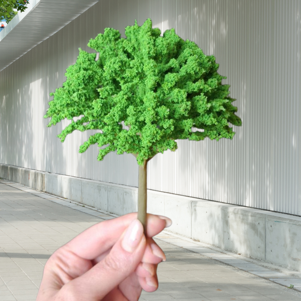 Дерево Зеленое 14 см для диорам, миниатюры, макетов, микроландшафта и творчества Одесса - изображение 3