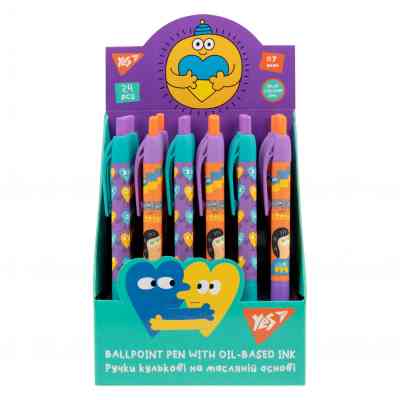 Ручка кулькова Yes Stand with Ukraine автоматична 0,7 мм синя (412114) Вінниця