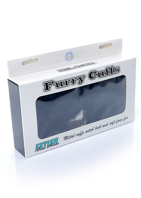 Наручники - Fetish Boss Series Furry Cuffs Black Sex Aura Київ - фото 5