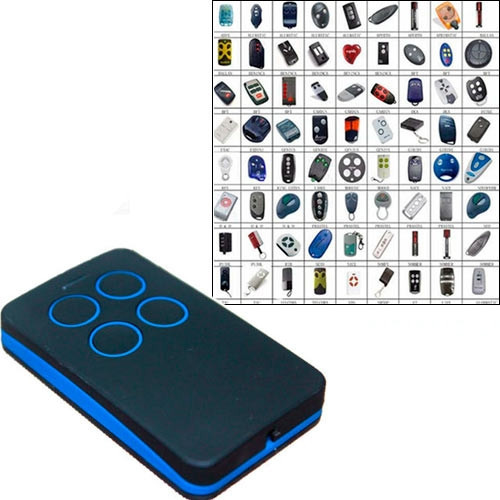 Універсальний мультичастотний пульт-брелок 4 кнопки 4 канали 280-870 МГц для воріт, шлагбаумів та сигналізацій Київ - фото 1