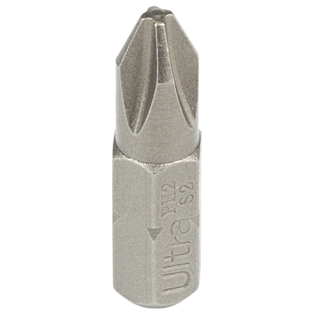 Біти PH2×25мм 1⁄4" 10 шт S2 (блістер) ULTRA (4014652) Київ - фото 2
